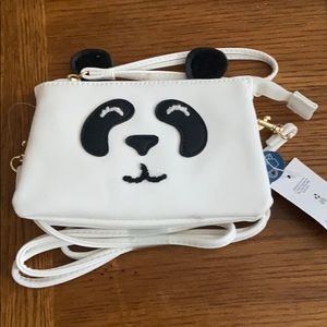 A small white purse